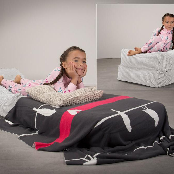Lounge Pug, Avery, Futon Sofabett, Einzelne, Pom-Pom Creme