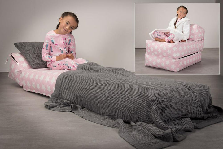 Lounge Pug, Avery, Futon Sofabett, Einzelne, Druck Pink Star