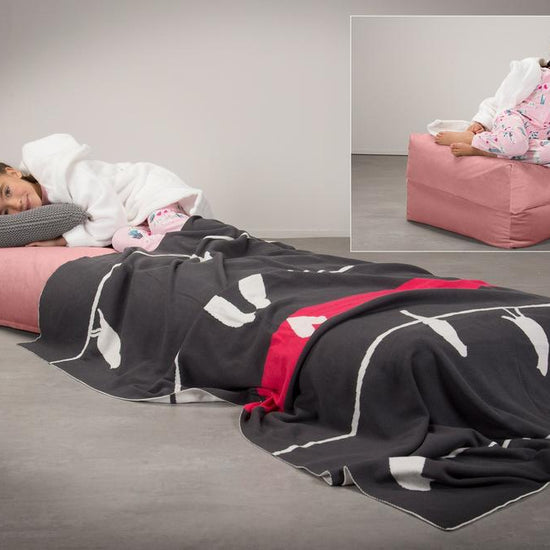Lounge Pug, Avery, Futon Sofabett, Einzelne, Samt Pink