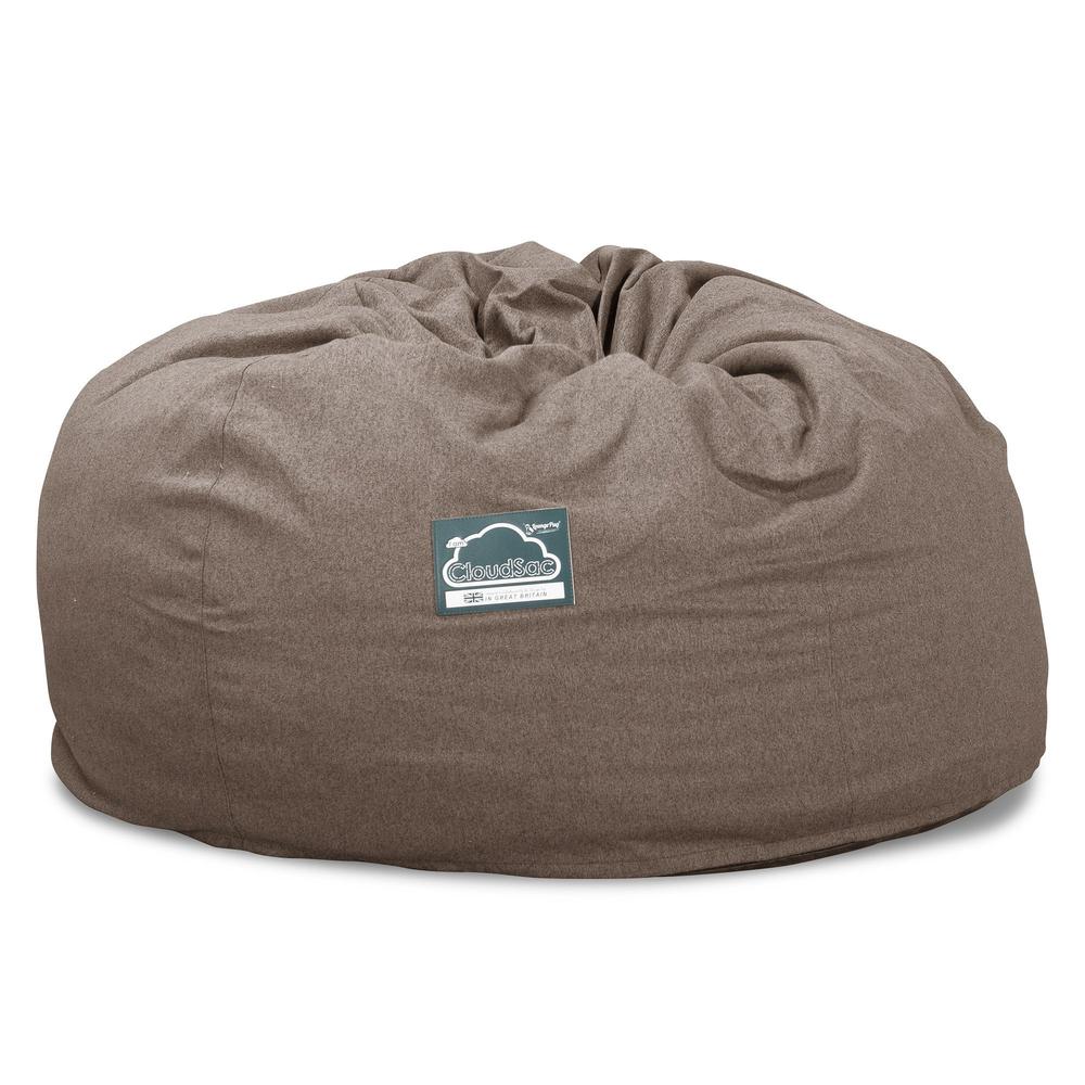 Lounge Pug, CloudSac 1010 XXL, Riesen Memory- Schaum XXL Sitzsacksofa, Schlafsofa, Interalli Wolle Biscuit