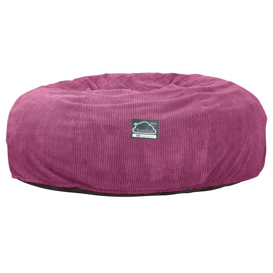 Lounge Pug, CloudSac 3000 XXL, Kingsize Memory, Schaum Sitzsacksofa, Schlafsofa, Pom-Pom Pink