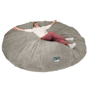 CloudSac 5000 XXXXXL Gigantischer Memory-Schaum Sitzsacksofa - Cord Nerzfarben
