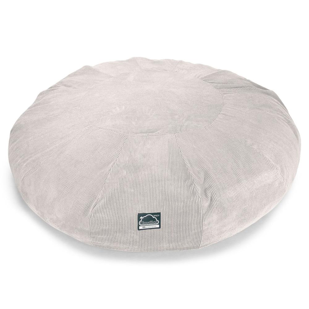 Lounge Pug, CloudSac 5000 XXXXXL, Gigantischer Memory-Schaum Sitzsacksofa, Schlafsofa, Pom-Pom Creme