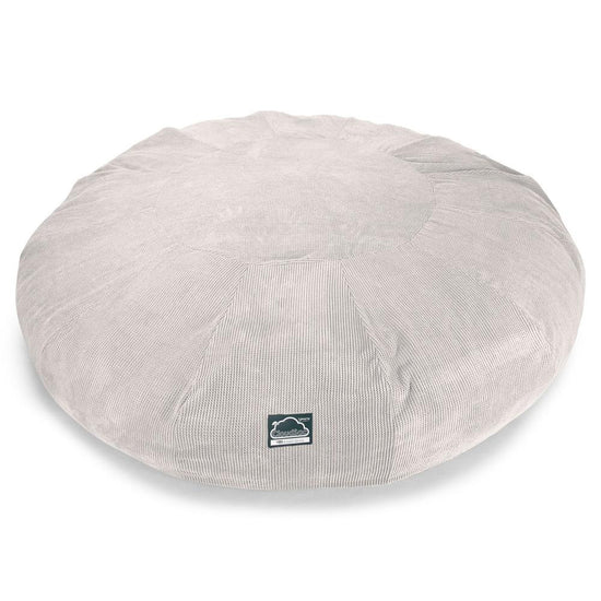 Lounge Pug, CloudSac 5000 XXXXXL, Gigantischer Memory-Schaum Sitzsacksofa, Schlafsofa, Pom-Pom Creme