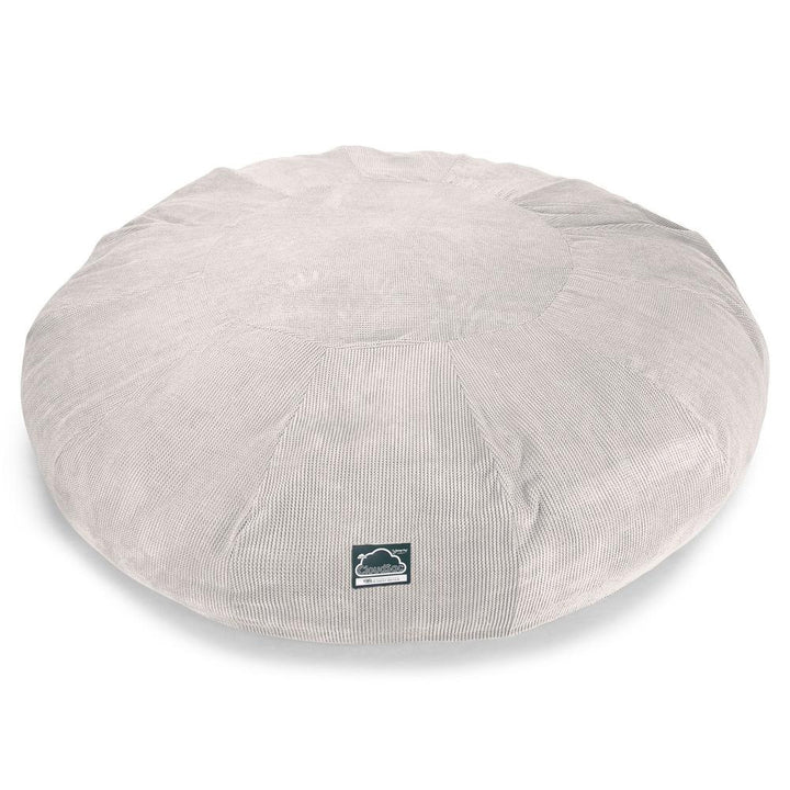 Lounge Pug, CloudSac 5000 XXXXXL, Gigantischer Memory-Schaum Sitzsacksofa, Schlafsofa, Pom-Pom Creme
