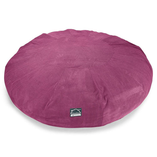 Lounge Pug, CloudSac 5000 XXXXXL, Gigantischer Memory-Schaum Sitzsacksofa, Schlafsofa, Pom-Pom Pink