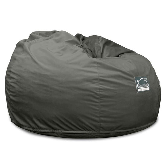 Lounge Pug, CloudSac 510 XL, XL Memory-Schaum Sitzsack, Samt Schiefergrau