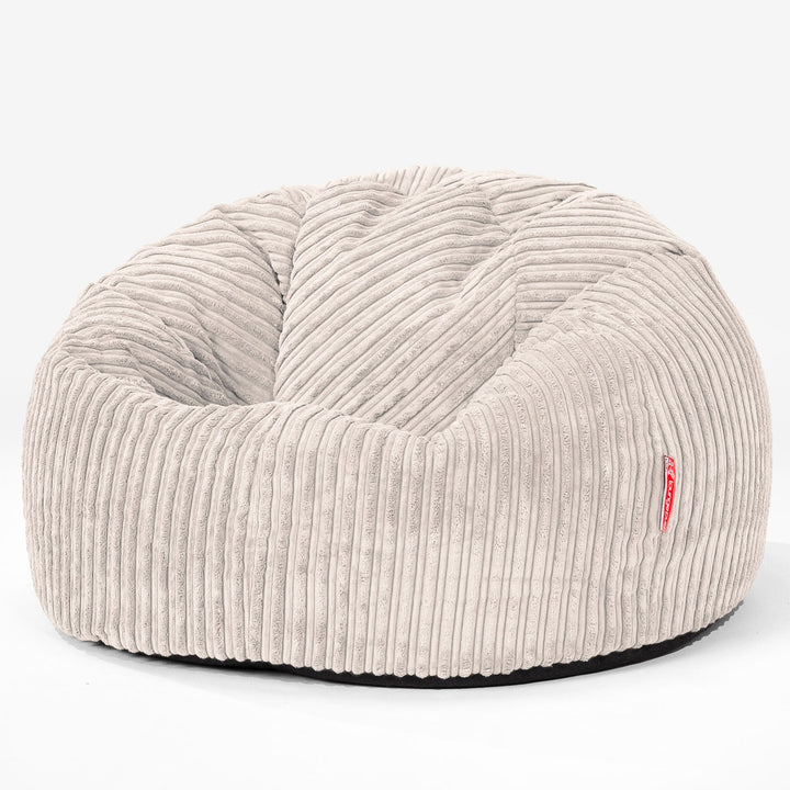 CloudSac 200 XXL Memory-Schaum Kinder Sitzsack 2-12 jahren - Cord Creme 01