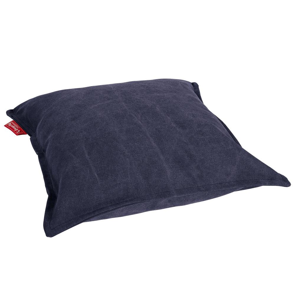 Extra Große Kissen 70 x 70cm - Stonewashed-stoff Marineblau 02