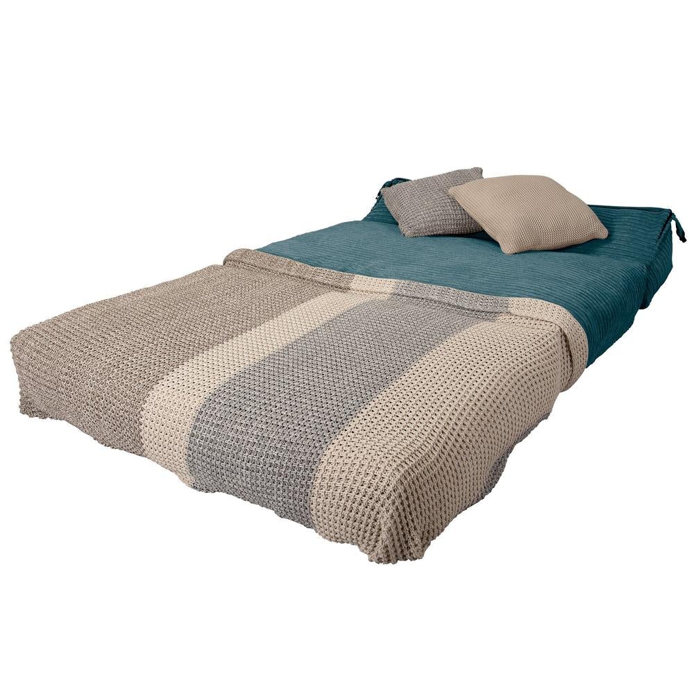 Lounge Pug, Avery, Futon Sofabett, Doppelte, Cord Türkis