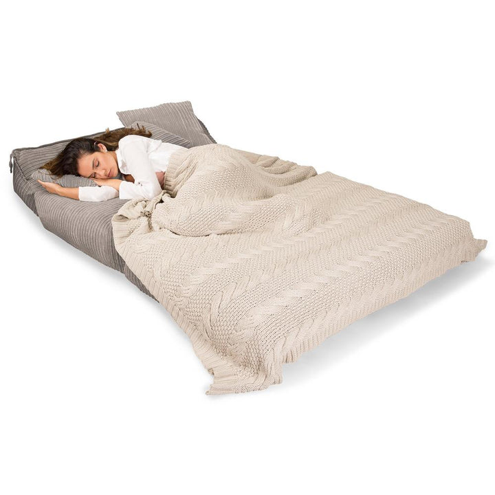 Lounge Pug, Avery, Futon Sofabett, Doppelte, Cord Nerzfarben