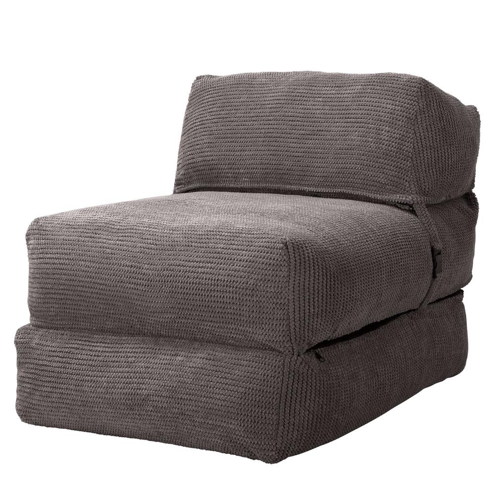 Lounge Pug, Avery, Futon Sofabett, Einzelne, Pom-Pom Anthrazit