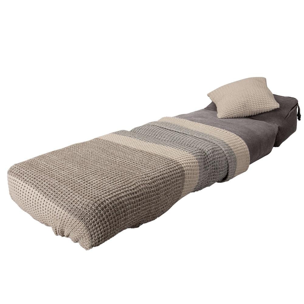 Lounge Pug, Avery, Futon Sofabett, Einzelne, Pom-Pom Anthrazit