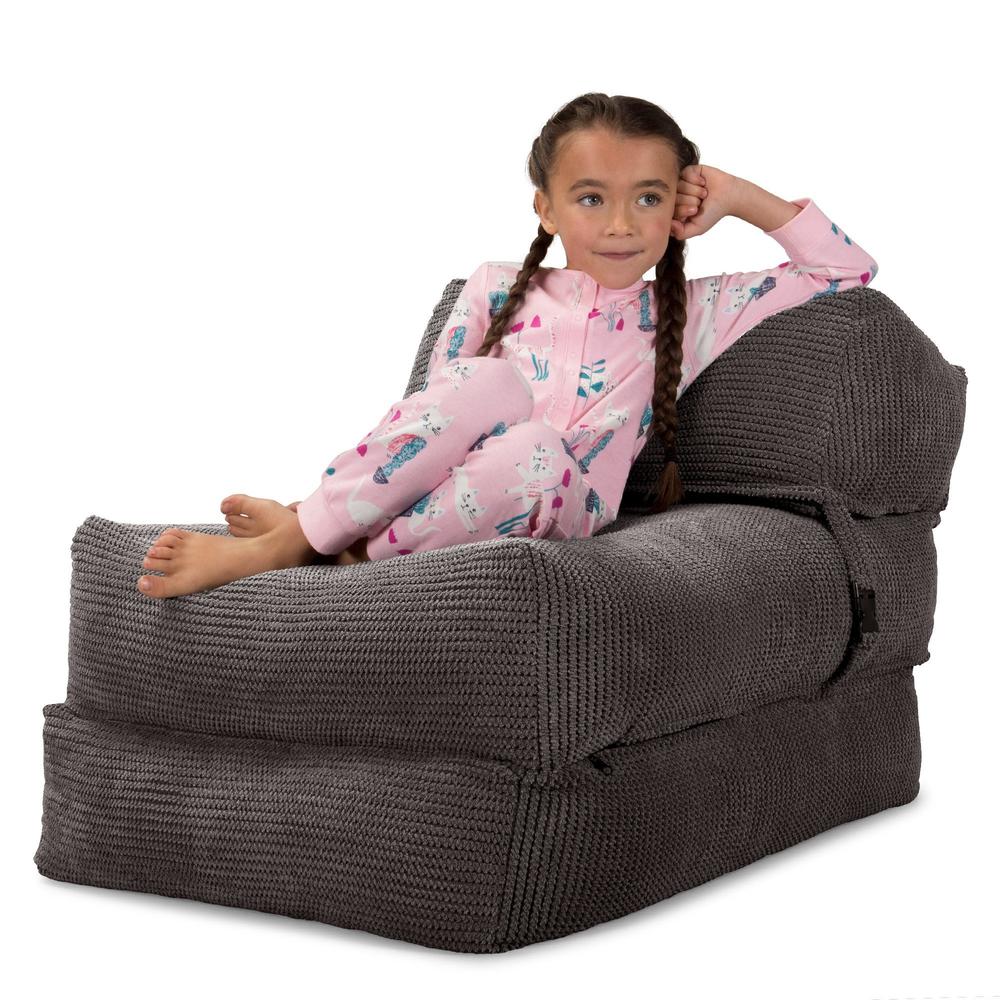 Lounge Pug, Avery, Futon Sofabett, Einzelne, Pom-Pom Anthrazit