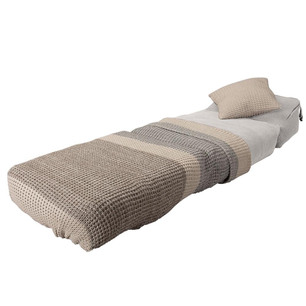 Lounge Pug, Avery, Futon Sofabett, Einzelne, Pom-Pom Creme