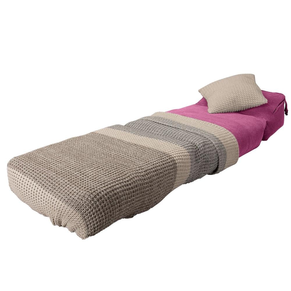 Lounge Pug, Avery, Futon Sofabett, Einzelne, Pom-Pom Pink