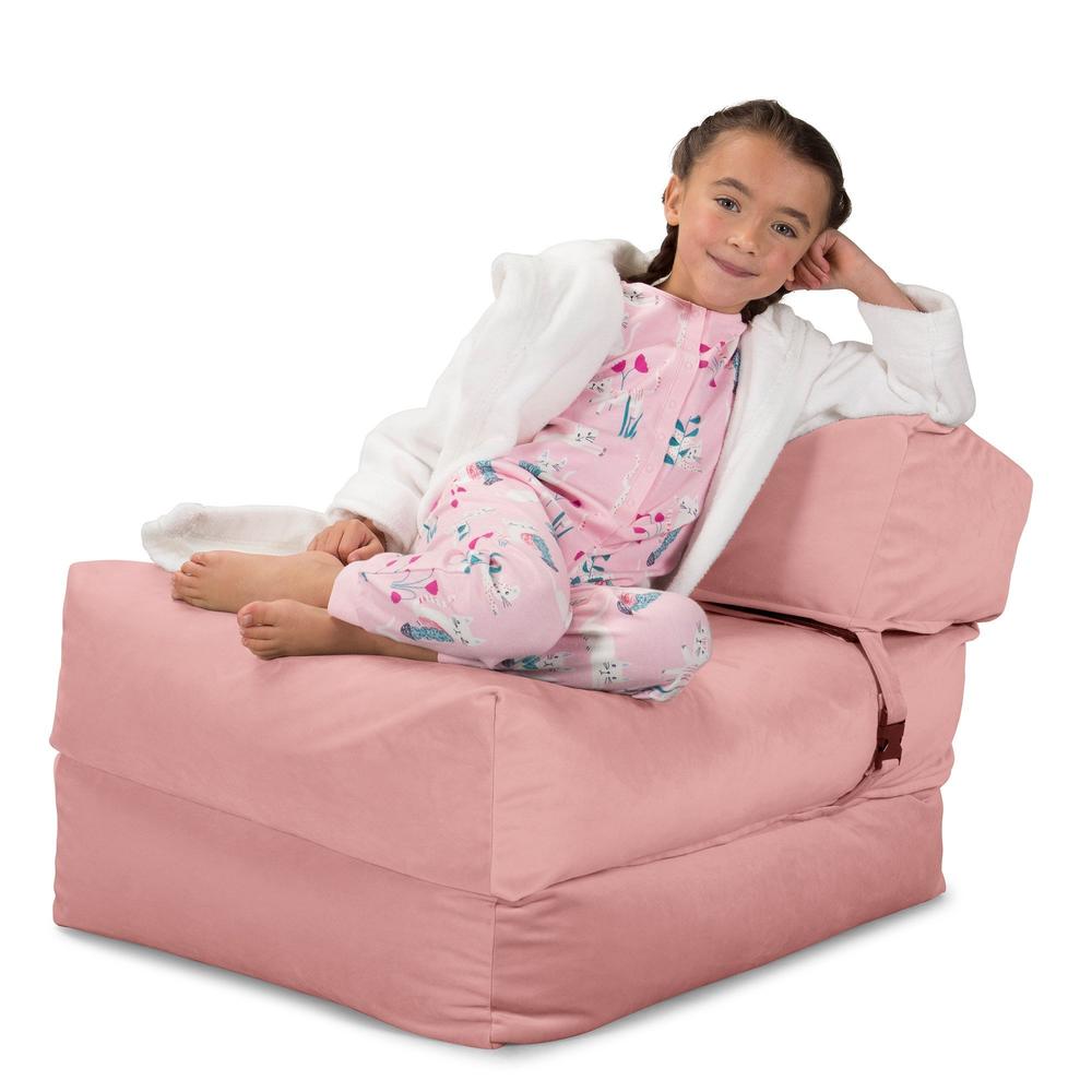 Lounge Pug, Avery, Futon Sofabett, Einzelne, Samt Pink