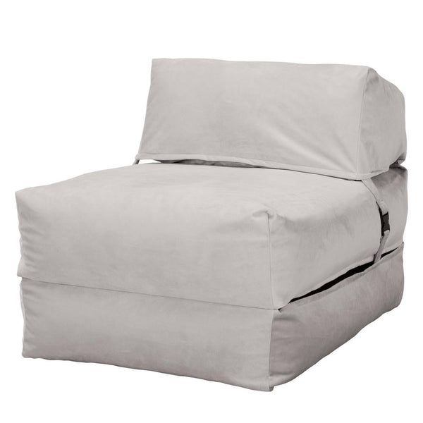 Lounge Pug, Avery, Futon Sofabett, Einzelne, Samt Silber