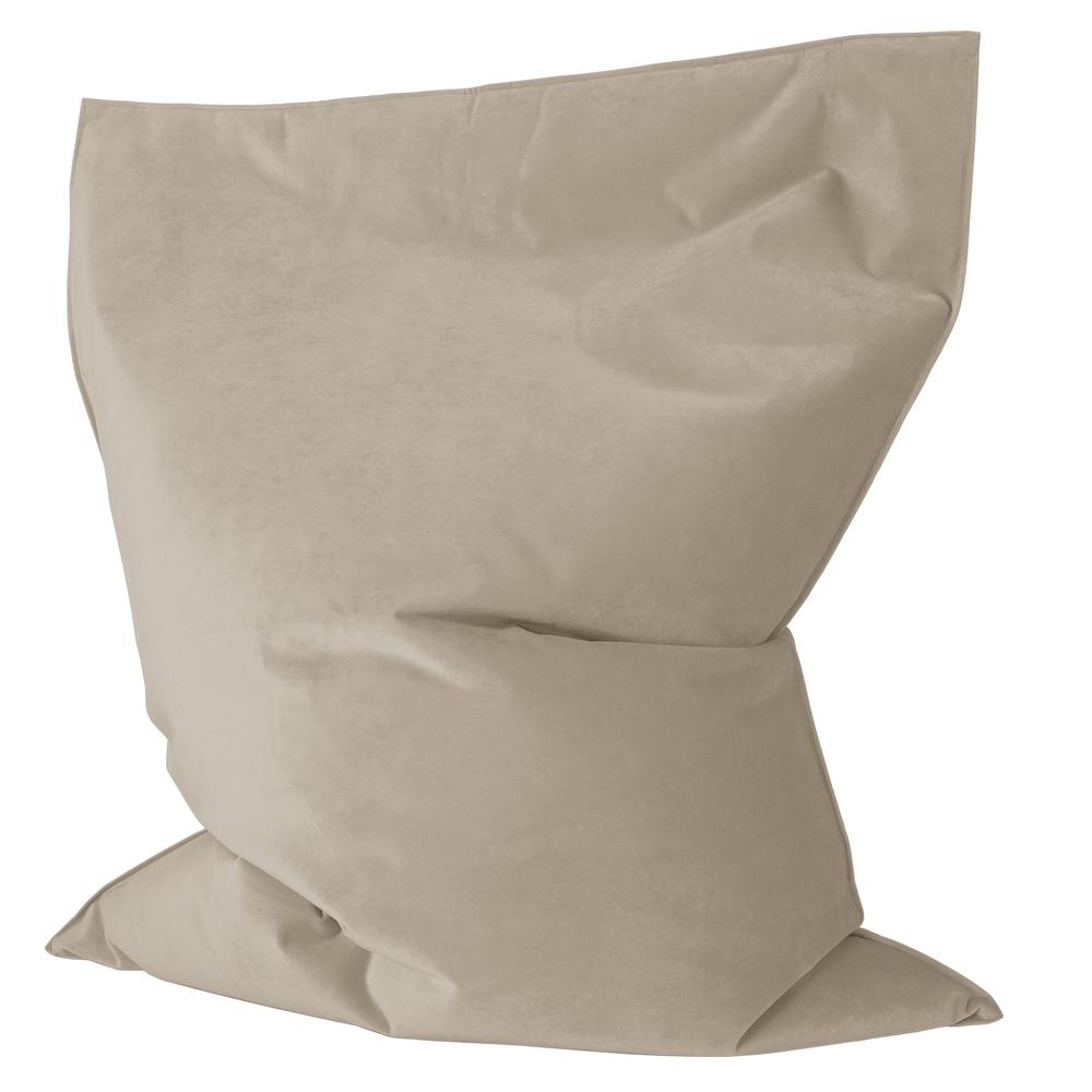 LOUNGE PUG, Sitzsack Kinder XL, Samt Nerzfarben