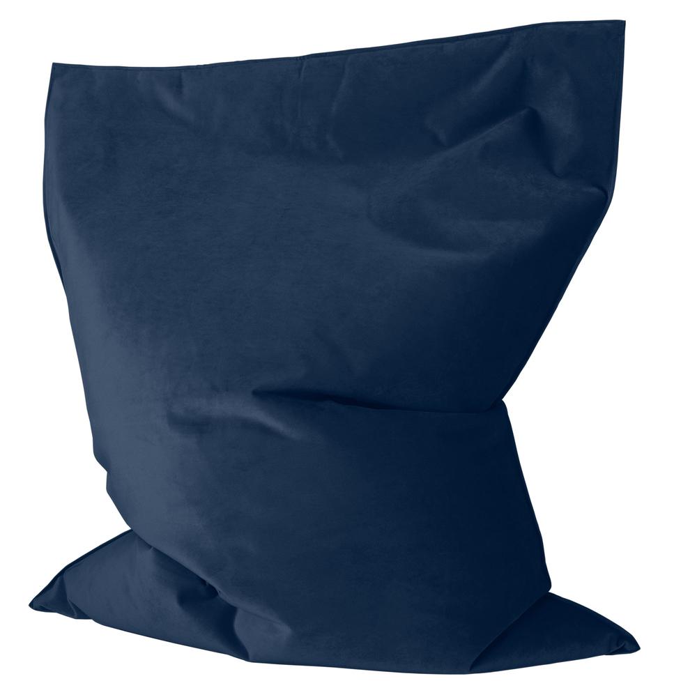LOUNGE PUG, Sitzsack Kinder XL, Samt Marineblau