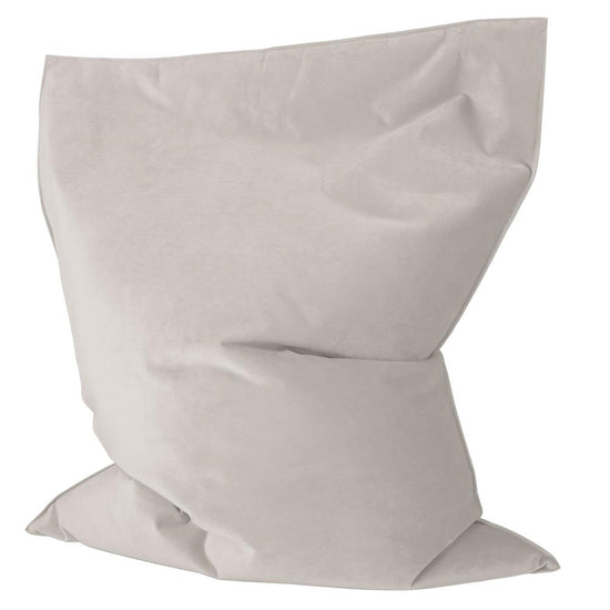 LOUNGE PUG, Sitzsack Kinder XL, Samt Silber