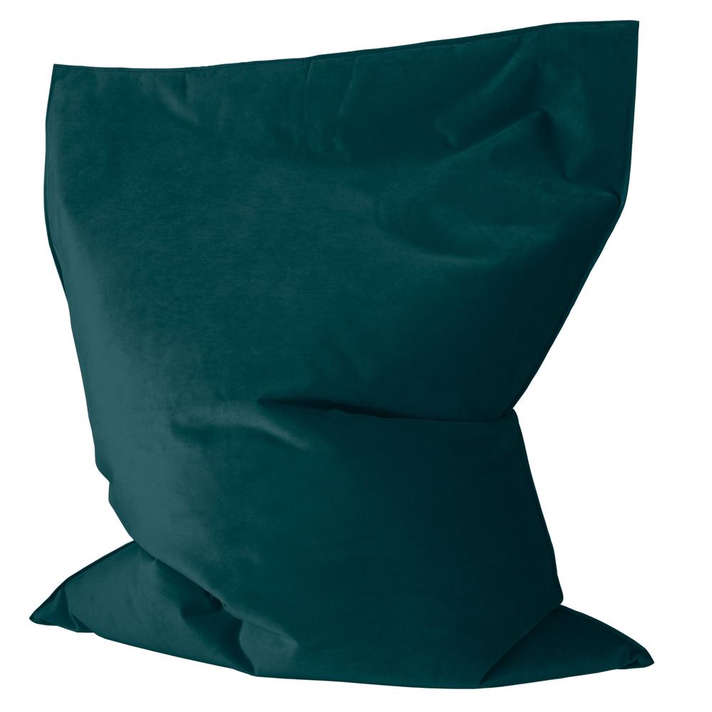 LOUNGE PUG, Sitzsack Kinder XL, Samt Türkis
