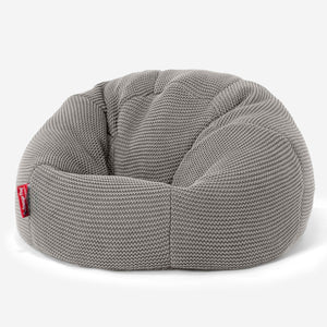 Klassicher Kindersessel Sitzsack 1-5 jahren - Ellos Grobgestrickt Grau