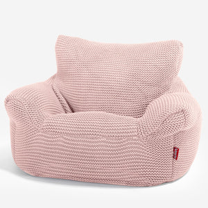 Klein Kindersessel Sitzsack 1-3 jahren - Ellos Grobgestrickt Baby Pink