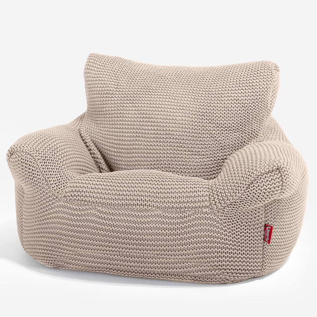 Klein Kindersessel Sitzsack 1-3 jahren - 100% Baumwoll Ellos Creme 01