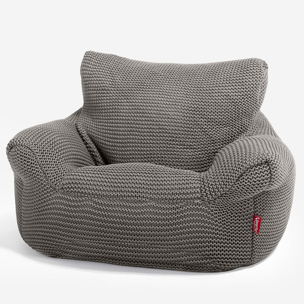 Klein Kindersessel Sitzsack 1-3 jahren - 100% Baumwoll Ellos Grau 01