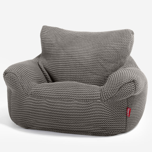 Klein Kindersessel Sitzsack 1-3 jahren - 100% Baumwoll Ellos Grau 01
