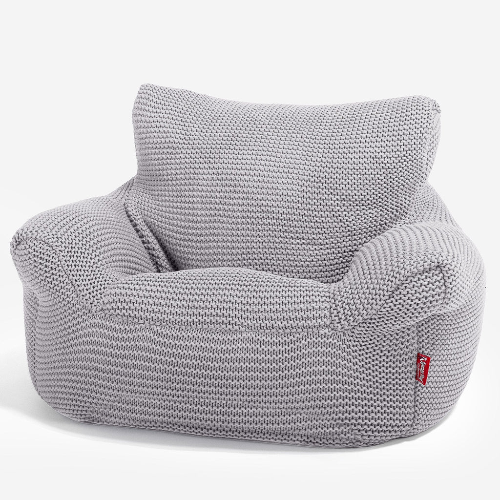 Klein Kindersessel Sitzsack 1-3 jahren - 100% Baumwoll Ellos Hellgrau 01