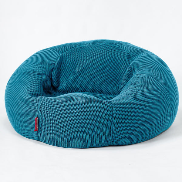 LOUNGE PUG - Sitzsack Sofa - Relaxsessel - Ellos Gestrickter Türkis