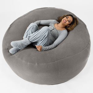 Mega-Mammoth Sofa Sitzsack XXL - Ellos Grobgestrickt Grau