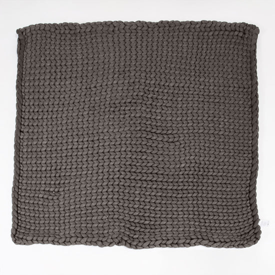 Lounge Pug - Schwere - beruhigende Angst-Gewichtsdecke für Erwachsene - Grobgestrickt Grau - 5 KG 135 x 150 cm