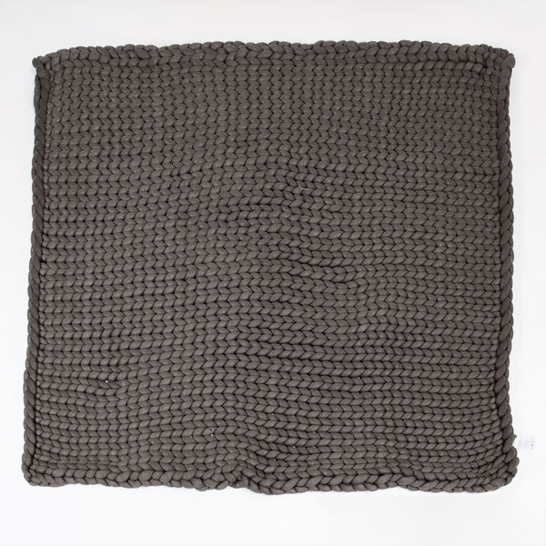 Lounge Pug - Schwere - beruhigende Angst-Gewichtsdecke für Erwachsene - Grobgestrickt Grau - 5 KG 135 x 150 cm