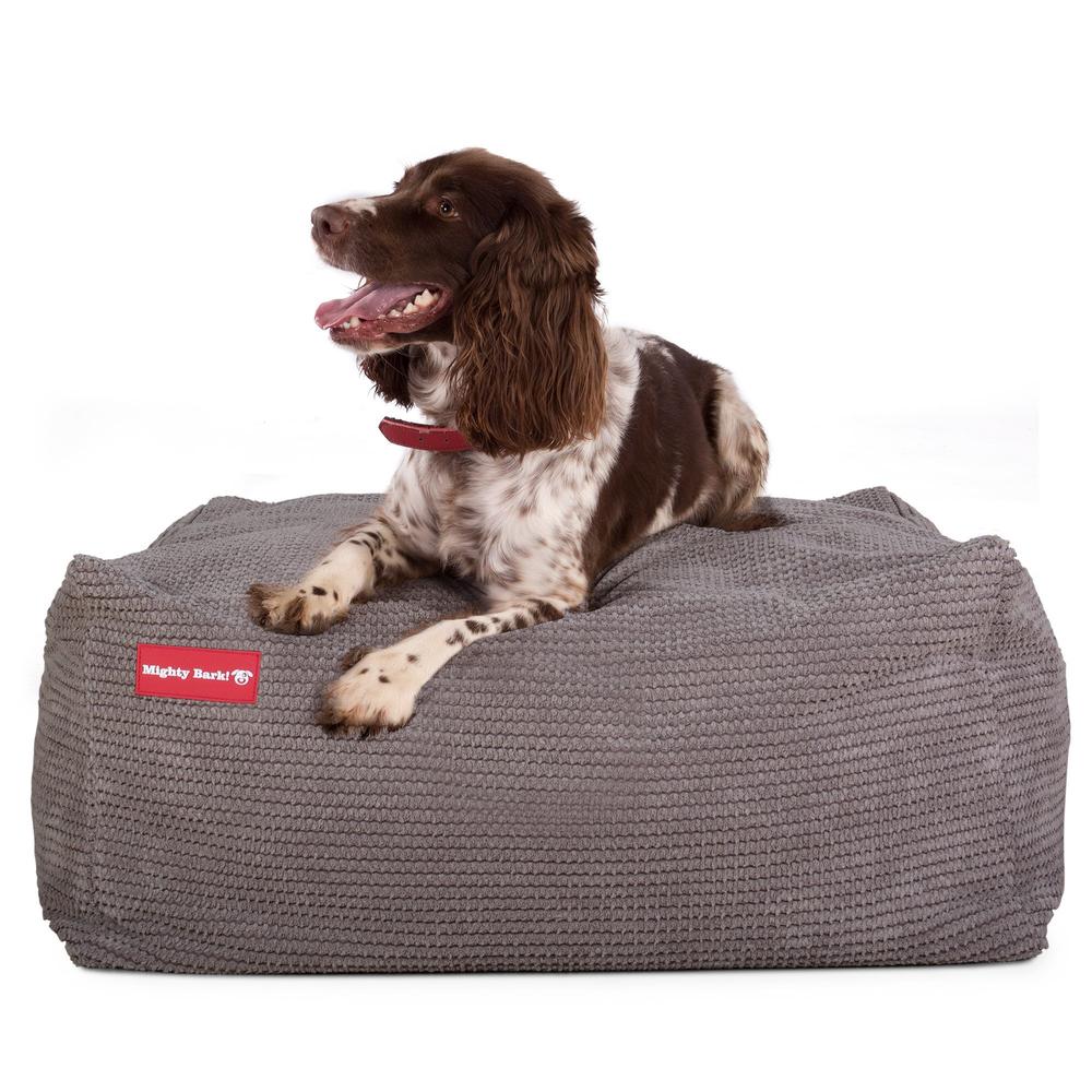 Mighty Bark Die Mega Matratze - Riesen Hundebett - Pom-Pom Anthrazit
