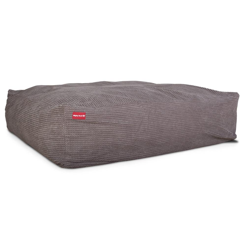 Mighty Bark Die Mega Matratze - Riesen Hundebett - Pom-Pom Anthrazit