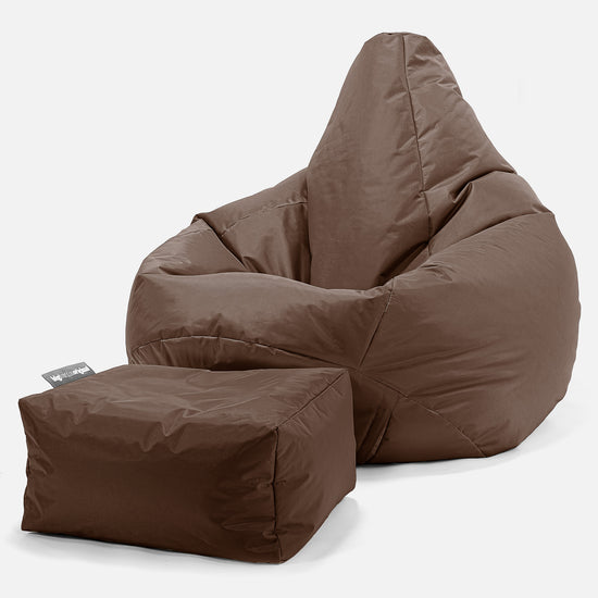 Gaming Sitzsack Sessel Outdoor - SmartCanvas™ Braun 01