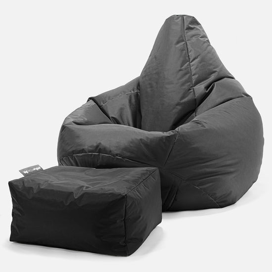 Gaming Sitzsack Sessel Outdoor - SmartCanvas™ Schwarz 01