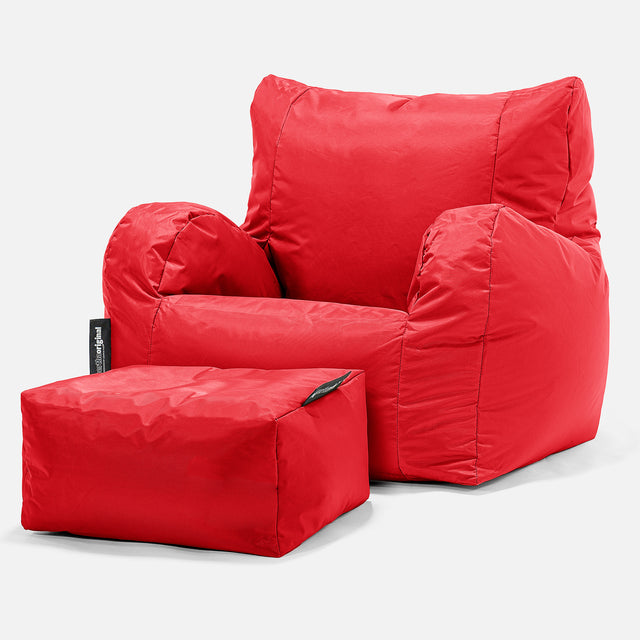 Lehnstuhl Sitzsack Outdoor - SmartCanvas™ Rot 02