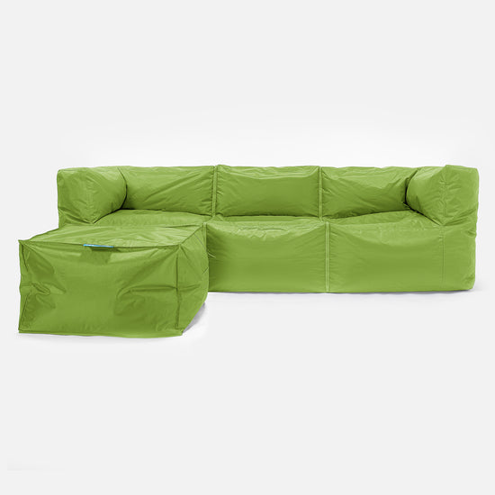 SmartCanvas™ Modulare Sitzsacksofa 3 Stücke - Hellgrün 02