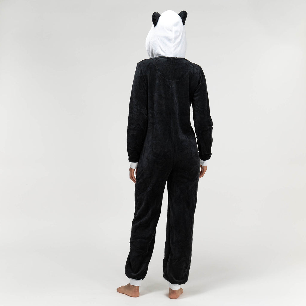 Damen Panda Fleece-Onesie 06
