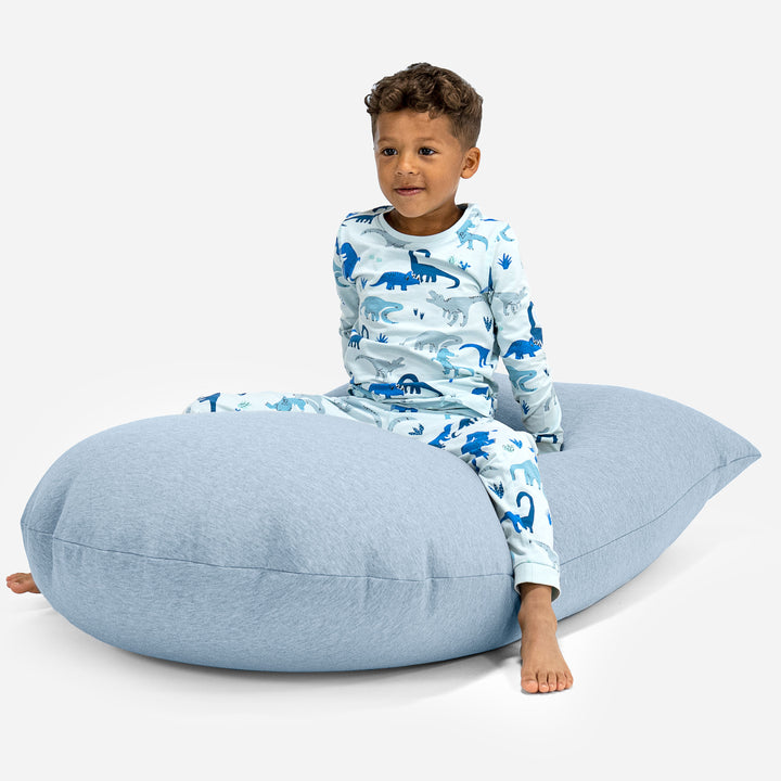 Großer Sitzsack für Kinder 2-6 Jahre - Elastische Baumwolle Baby Blau 03