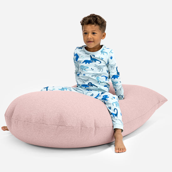 Großer Sitzsack für Kinder 2-6 Jahre - Elastische Baumwolle Baby Pink 03