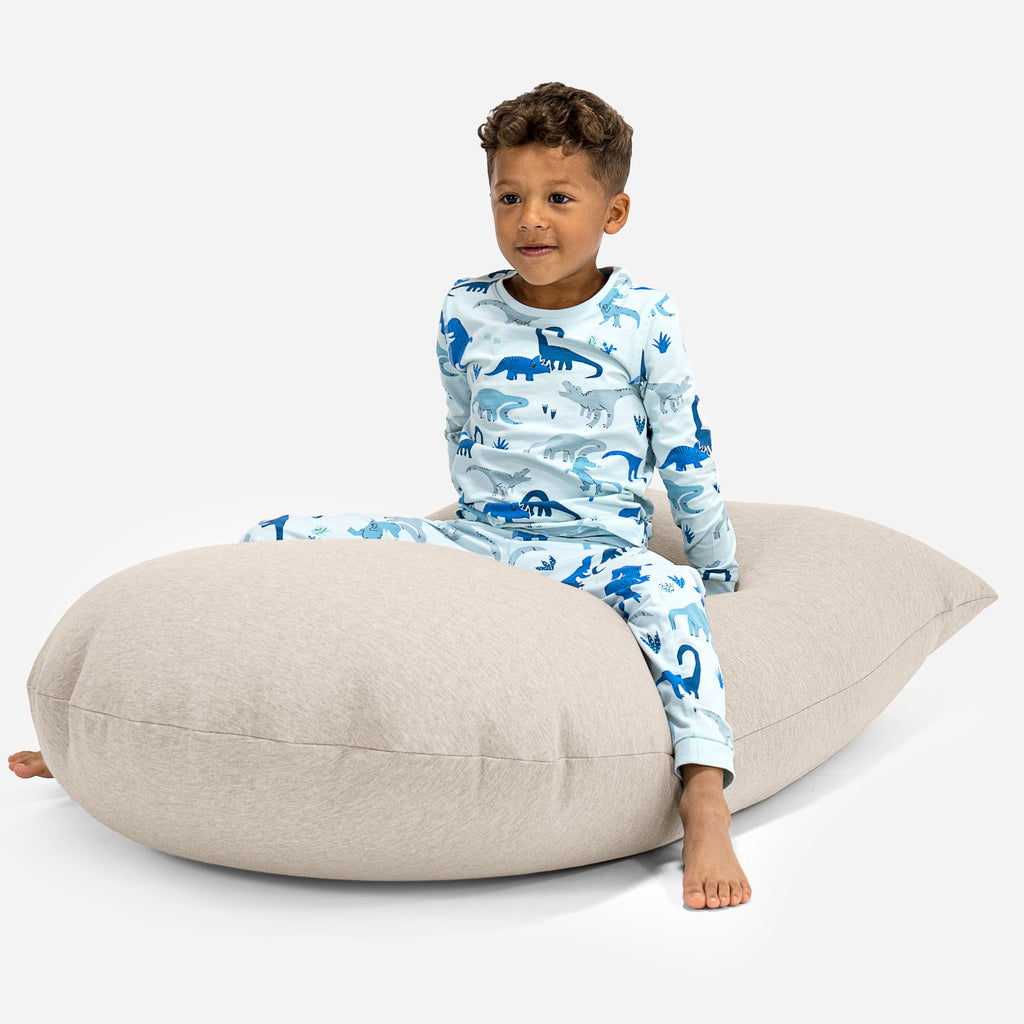Großer Sitzsack für Kinder 2-6 Jahre - Elastische Baumwolle Nerzfarben 03