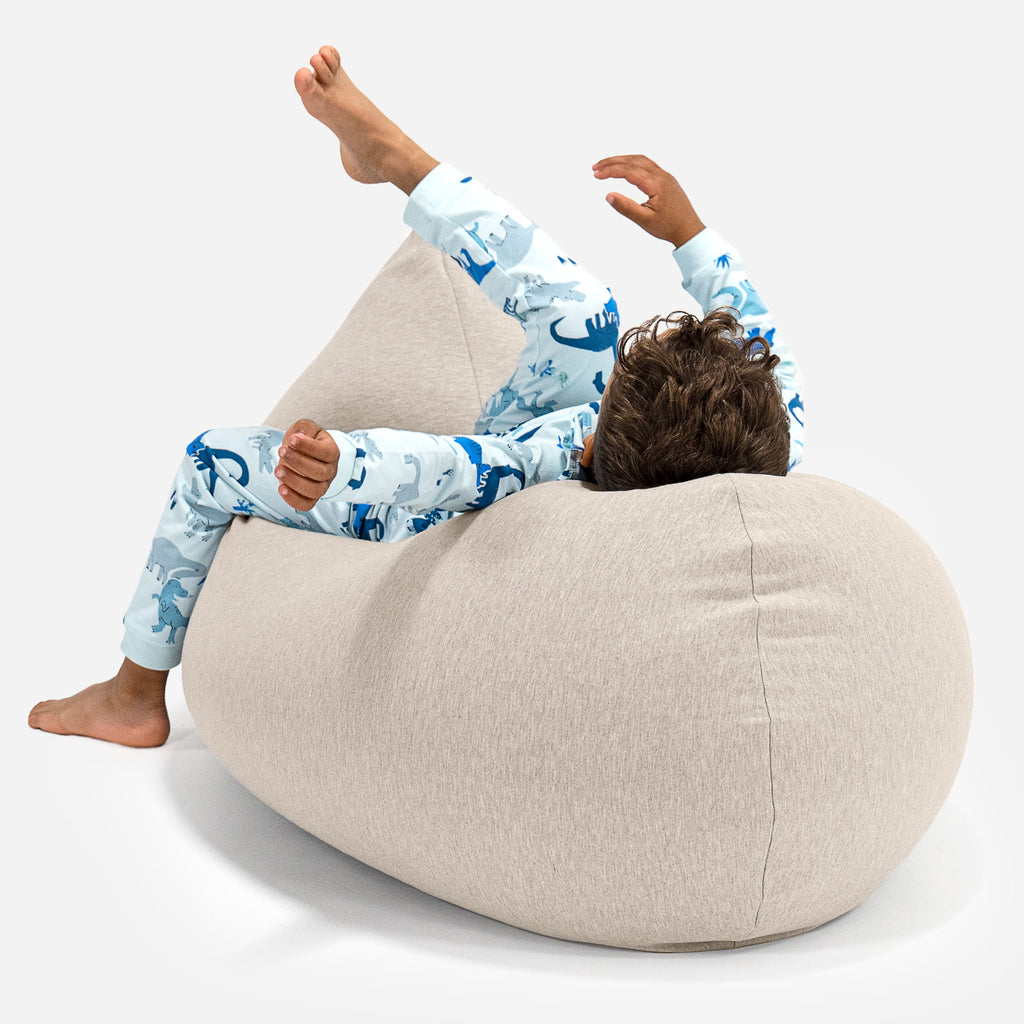 Großer Sitzsack für Kinder 2-6 Jahre - Elastische Baumwolle Nerzfarben 04