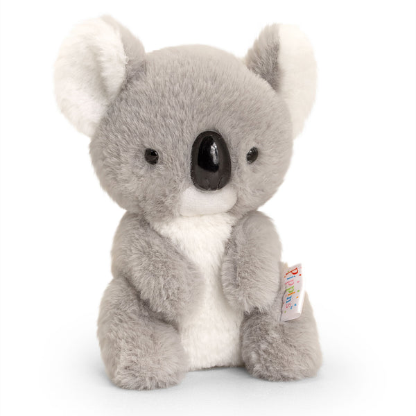 Grauer Koala Kuscheltier Fabric Close-up Image
