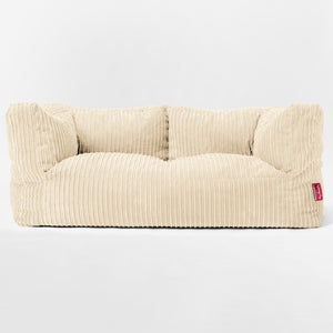 2-Sitzer Albert Sitzsacksofa - Cord Creme