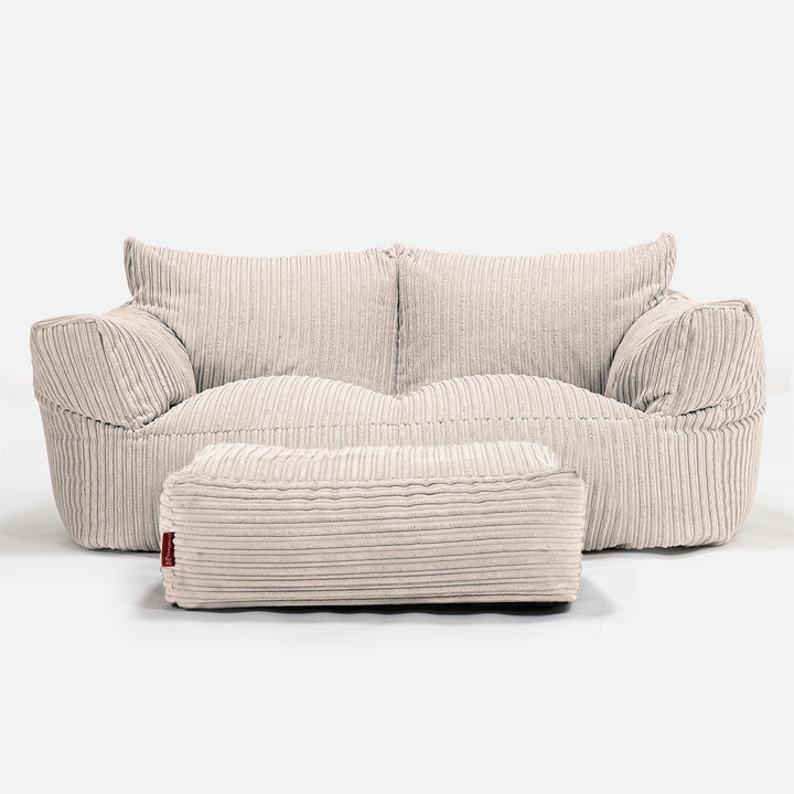 Josephine Sitzsack Sofa - Cord Elfenbein 02